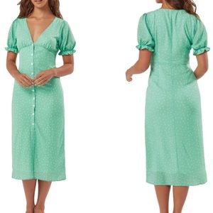 NWT Charlie Holiday Jiven Dress - Green Speckle